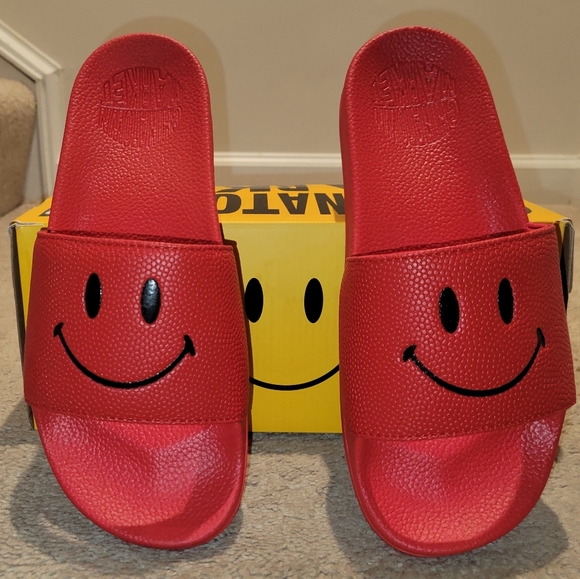 Chinatown Market CTM Smiley Slide Sandal Red Black main image 4